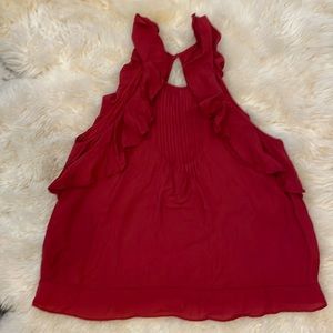 Abercrombie maroon sleeveless top size S